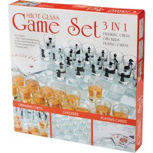 Maxam™ 3-in-1 Shot Glass Chess Set